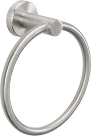 NearMoon Bath Towel Ring, Bathroom Hardware Accessories- Thicken Stainless Steel Hand Towel Holder for Bathroom, Modern Round Towel Hanger Wall Mounted (Brushed Nickel) - Brushed Nickel 1