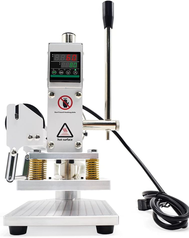 Fasttobuy Hot Foil Stamping Machine 10x13cm Hot Foil Stamping Machine 500W Hot Foil Stamping Machine Hot Stamping Leather Bronzing Printing for PVC Leather Paper - 10 x 13cm