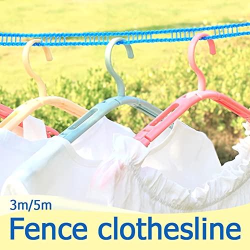 ZLXFT Windproof Clothesline, Non-Slip Clothesline, Nylon Clothesline, Portable Travel Clothesline, for Camping Hangers Indoor and Outdoor Use