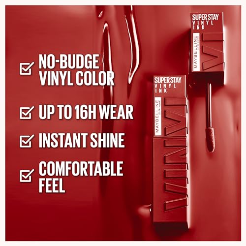 Maybelline New York - SuperStay Vinyl Ink Lipstick 3 PIECES SET (COY, LIPPY, WITTY)