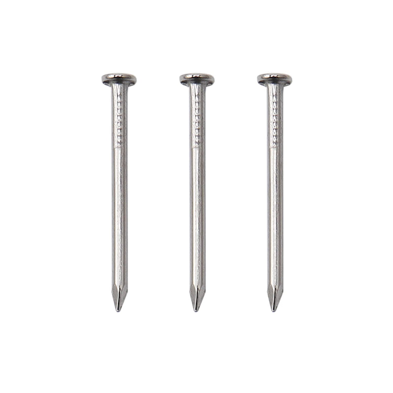 JEGONFRI 500pcs Hardware Nails, 1 Inch Nickel Plated Hanging Nails, Wall Nails for Picture Hanging, Wood Nails, Wire Nails, Small Nails (1 In)