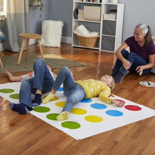 LONIMIA Twister Party Classic Board Game for 2 or More Players - Floor Mat With Spinner for Indoor Outdoor Team Game