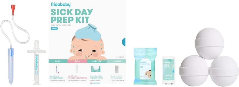 Fridababy Baby Sick Day Prep Kit - The Superhero Survival Kit & SleepFrida THE NATURAL VAPOR BATH BOMBS