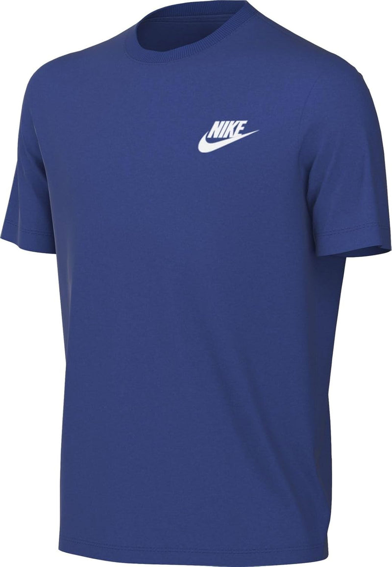 Unisex Kids K Nsw Tee Emb Futura Lbr Shirt - GAME ROYAL