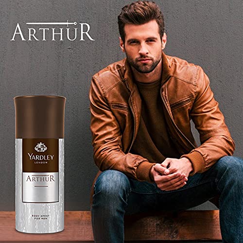 Yardley London Arthur Body Spray For Men - 150ml Classic Aromatic Refreshing Scent Formal Fragrance Long Lasting & Odor Protection