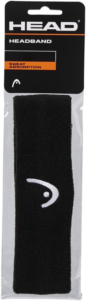 HEAD Headband - Tennis Sweatbands - Black One Size