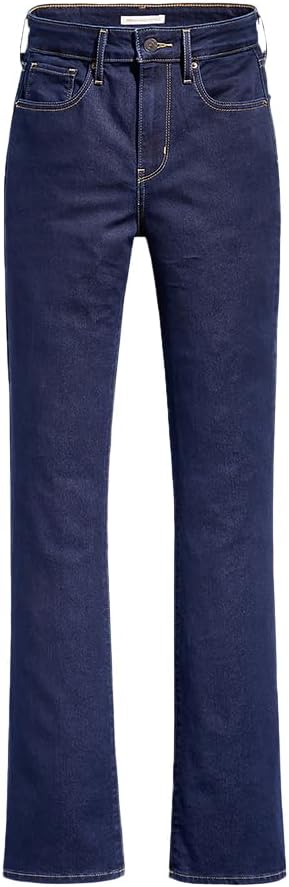 Womens 725 High Rise Bootcut Jeans - Dark Indigo - Flat Finish