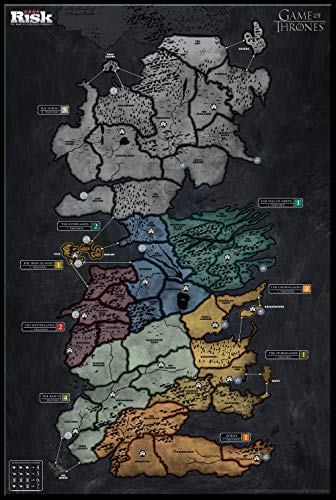 USAOPOLY Risk Game of Thrones Strategy Board Game | The for Game of Thrones Fans | Official Game of Thrones Merchandise | Based on The TV Show on HBO Game of Thrones | Themed Risk Game