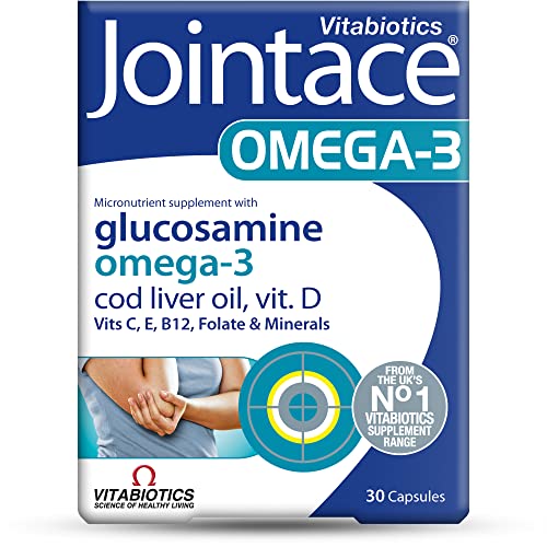 Vitabiotics Jointace Omega 3 Cod Liver Oil Glucosamine, 30 Capsules