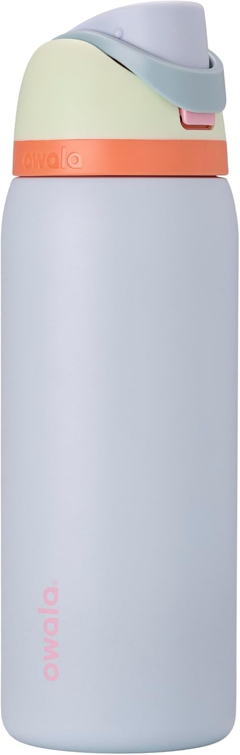 FreeSip - Stainless Steel - 32-oz. - Mint/Purple (Beach House) (Amazon) (A7) - Beach House 32 Ounces