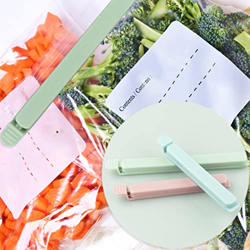 15 Pieces Food Clips,Freezer Clips,Kitchen Clips,Plastic Food Bag Clips Reusable Bag Clips for Food Storage Colorful Food Sealing Clips for Snack, Coffee, Home, Kitchen, Travel(4.7inch, 5.9inch)