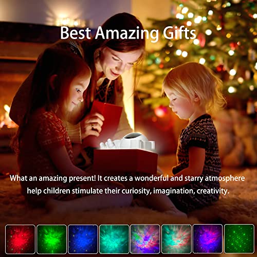 AWH CLOSUNT Space Buddy Projector, Astronaut Light Projector, Star Galaxy Night Lights, Nebula Galaxy with Timer and Remote, Kids Gaming Room Bedroom Decor, Christmas, Great Gift for Kids