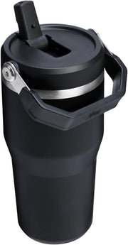 Ice Flow GO 600ml/20oz Flip Straw Wtr Btl Black 2.0