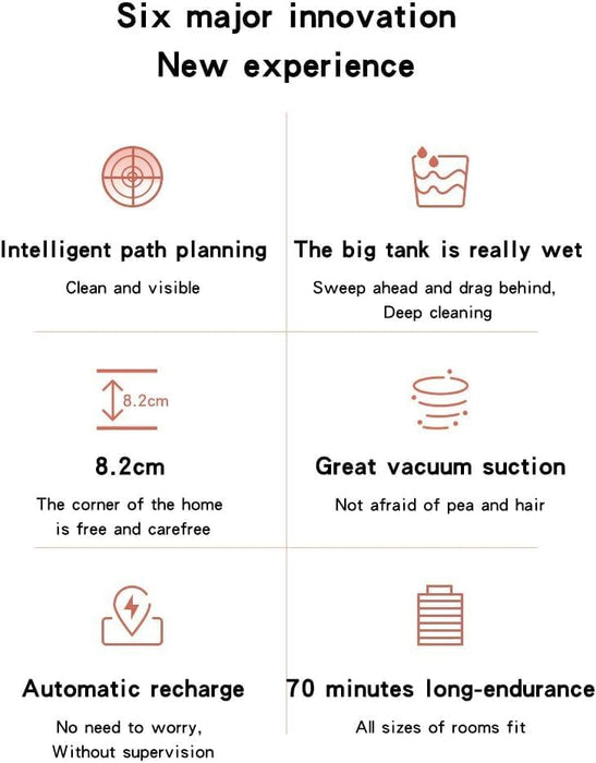 Robot Vacuum with Mop, 3600Pa Automatic Self-Charging Robotic Vacuum Cleaner,2 in 1 Mopping Robot Vacuum with Watertank & Dustbin,Self-Charging,Slim,Strong Suction,Ideal for Hard Floor,Pet Hair,Carpet