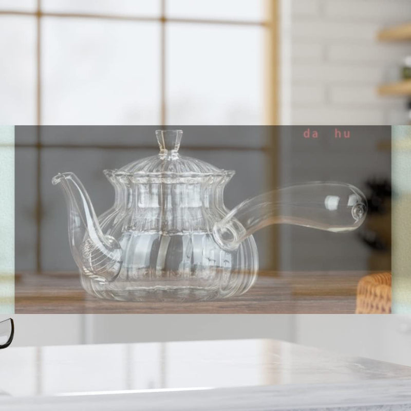 PICCASIO Glass Teapot with Stainless Steel Infuser & Lid,Tea Kettle Stovetop Safe, Blooming Tea Clear Kettle,Tea Maker, For Hot Tea, Iced Tea, Cold Brew Tea, Coffee Pot Ideal for Home Office & Hotel