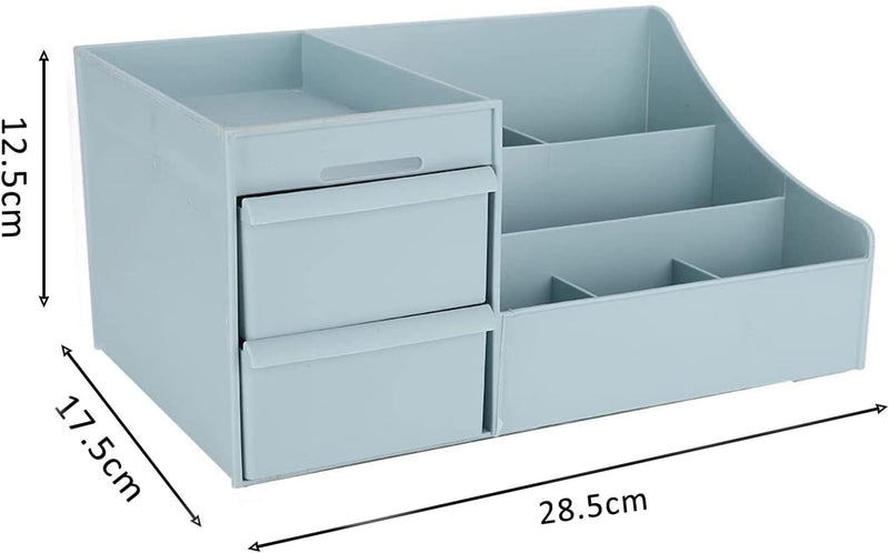 ALOXE Cosmetic Organizer Box Drawers Storage Plastic Stationary Box | Make Up Organiser For Women