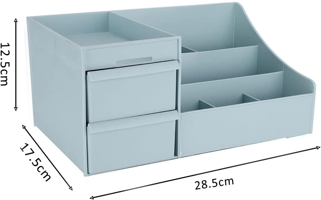 ALOXE Cosmetic Organizer Box Drawers Storage Plastic Stationary Box | Make Up Organiser For Women