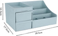 ALOXE Cosmetic Organizer Box Drawers Storage Plastic Stationary Box | Make Up Organiser For Women