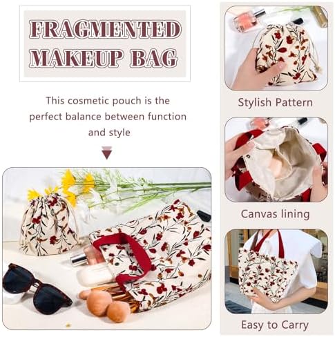 ZLFSRQ 3Pcs Checkered Makeup Bag for Women Large Cosmetic Bag Set Travel Toiletry Bag Makeup Pouch Bag for Purse Pink Zipper Storage Bag Organizer Cute Small Aesthetic Girls Car Essentials Bag