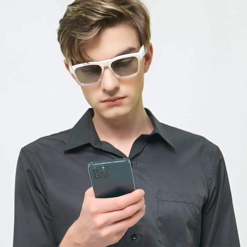 OhO sunshine OhO Bluetooth Sunglasses,Voice Control and Open Ear Style Smart Glasses Listen Music and Calls with Volume UP and Down,Bluetooth 5.0 Audio Glasses and IP44 Waterproof, unisex-adult