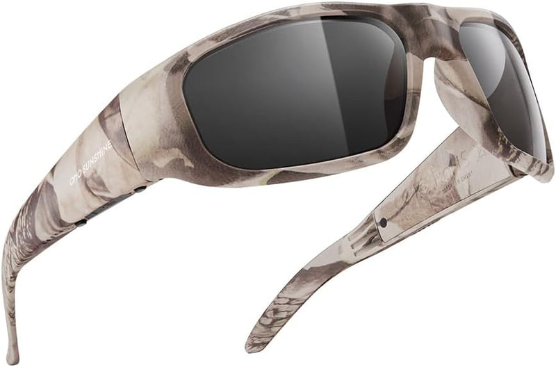 OhO sunshine Smart Glasses Unisex,Polarized Sunglasses with Bluetooth Speaker,Athletic/Outdoor UV Protection and Voice Control