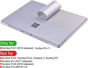 Skin Sticker for Surface Pro 7 / Pro 7 Plus 12.3 Inch Back Decal, Ultra-Thin Vinyl Decorative Laptop Cover Protector Accessories(Metallic Brushed Silver). - For Surfacae Pro 7 DB-Silver