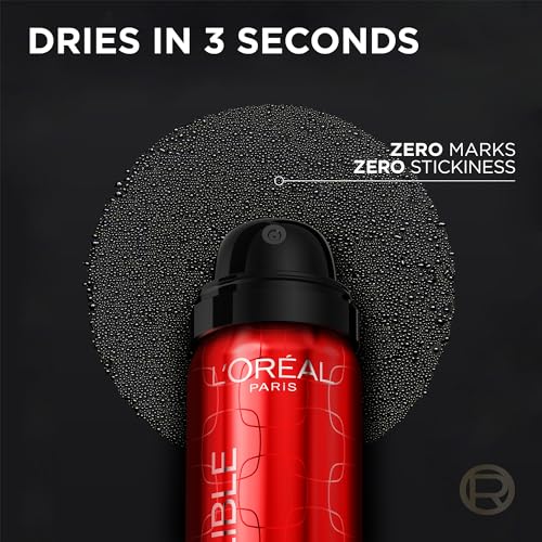 L’Oréal Paris L'Oreal Infallible 3-Second Setting Spray Mist, Microfine Mist for up to 36HR Wear, Clear, 1.76 Fl Oz