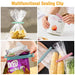 XC 20Pcs Food Bag Clips Plastic Storage Bags Sealing Clips Freezer Bag Clips for Kitchen Snacks Foods Bag Clips for Camping ,Outing, Hiking(5.4 Inches and 4.1 Inches)