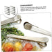 STOBOK 10pcs Stainless Steel Alligator Clip Food Storage Bag Clip Potato Chip Bag Clips Hairdresser Clips Household Food Bag Clamps Bag Sealers Clip Metal Duckbill Multipurpose