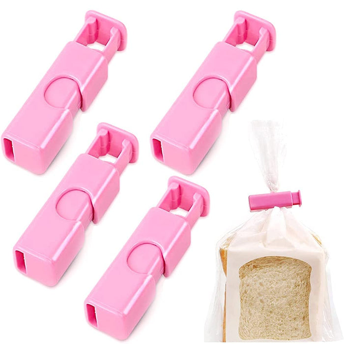 4 x Bag Sealing Clips Bag Clips Food Storage Clips Air Tight Seal Grip Food Sealing Bag Clips Kitchen Home Office Usage for Coffee Opened Fresh Food Bags