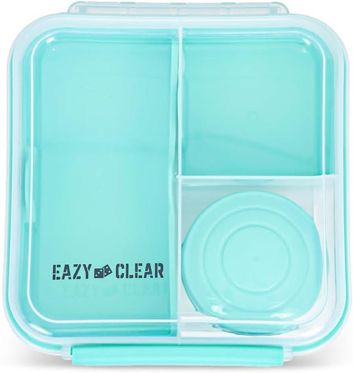 3/4/5 Compartment Convertible 1250ml Bento Lunch Box with 150ml Gravy Bowl - Green