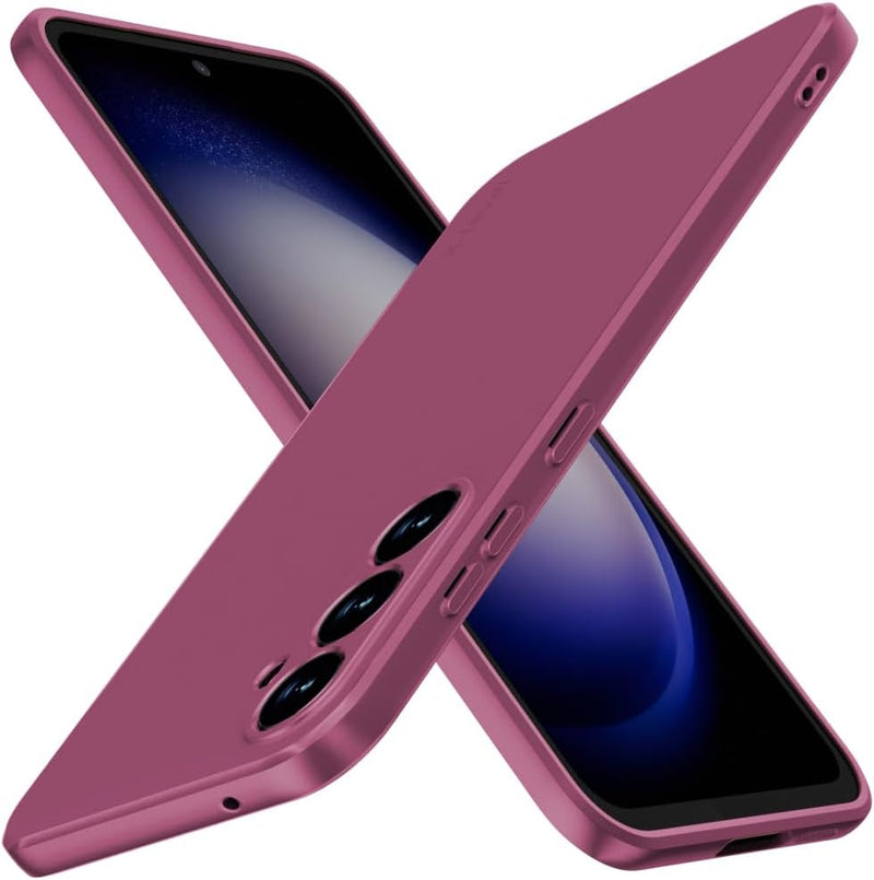 X-Level Samsung Galaxy S23 Ultra Case Slim Fit Soft TPU Super Thin Guardian Series S23 Ultra Phone Back Cover Light Protective Matte Finish Coating Cases-Blue - Galaxy S23 FE Winered