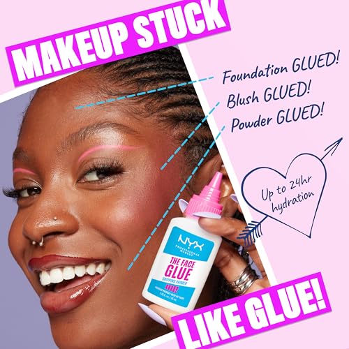 NYX Professional Makeup The Face Glue Primer, Gripping Primer, up to 24 hour hydration, up to 24 hour makeup wear, 35ml