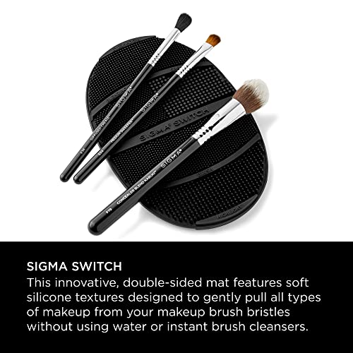 Sigma Beauty Switch, Silicone Makeup Shade Switching Tool Flexible Mat Portable Cosmetic Brush Cleaner with Double-Sided Textures (Switch)