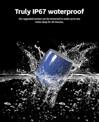 Small Speaker, Bluetooth Speaker with 360°HD Stereo Sound and Robust Bass, Mini Speakers with Hands-Free Call, IP67 Waterproof, Portable Speakers for Shower, Room, Car, Trip, Ideal Gift for Men, Women