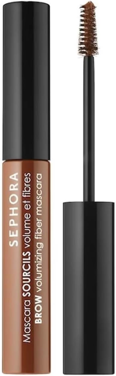 Brow Mascara in Auburn Brown, 5ml, Volumizing Fibers, Water Resistant