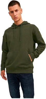 mens JJESTAR BASIC SWEAT HOOD NOOS Sweatshirt (pack of 1) - Rosin