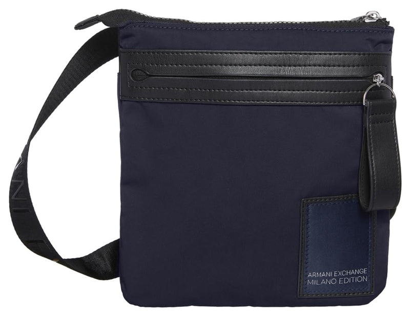 A | X ARMANI EXCHANGE Men's Milano Edition Crossbody, Night Sky-Night Sky, One Size