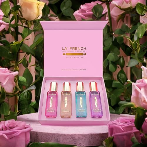 La French Perfume Gift Set for Women 4X20ml | with Mood Swing Euphoria Happiness Invoke | Luxury Perfume Set | Spicy Fresh Long Lasting Fragrance
