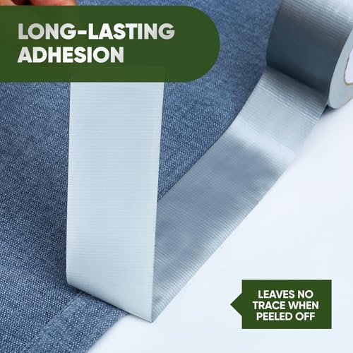 MOMENT 1 Roll Duct Tape | 2 inches x 30 yards Strong Adhesive Silver Tape for Packing, Kitchen Home, Office, Indoor & Outdoor Use
