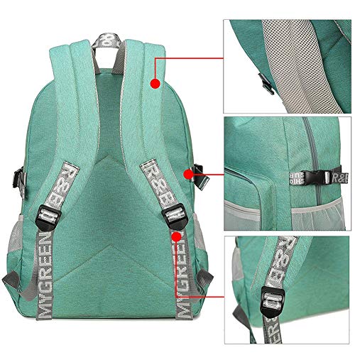 Classic Backpack Haversack Travel School Bag Student Simple Daypack Bookbag by Mygreen(Gray)