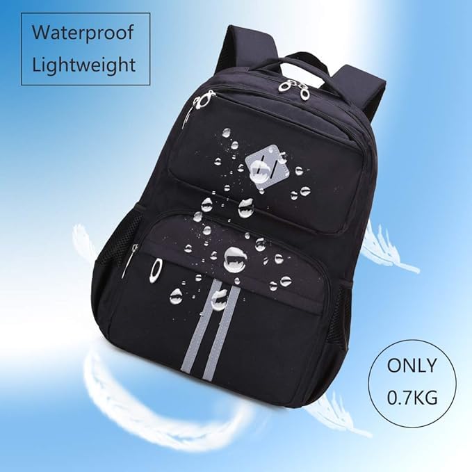Strayelf School backpacks,Large college bookbag with Reflective Design,Lork business daypack,Anti theft travel backpacks,Middle high school bag for girls,boys,teens,students