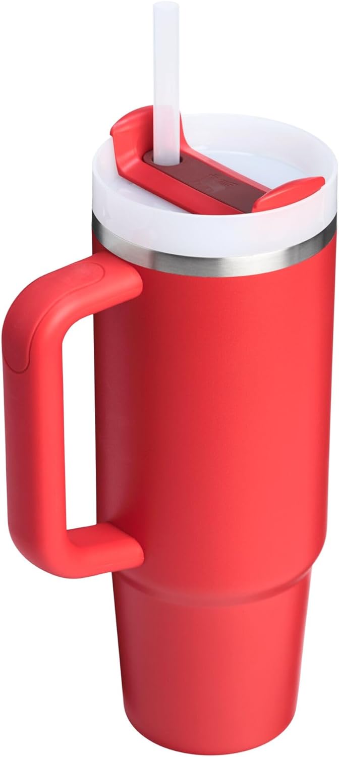 Stanley Quencher H2.0 Tumbler with Handle & Straw 30 oz | Twist On 3-Way Lid | Cupholder Compatible for Travel | Insulated Stainless Steel Cup | BPA-Free | Cherry Blossom