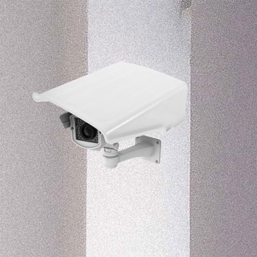 OSALADI Sun Rain Shade Camera Top Cover Shield Protective Roof Weatherproof Glare Protection Cover Sunshade Cctv Camera Top Cover for Outdoor Security Camera, 2 Sets