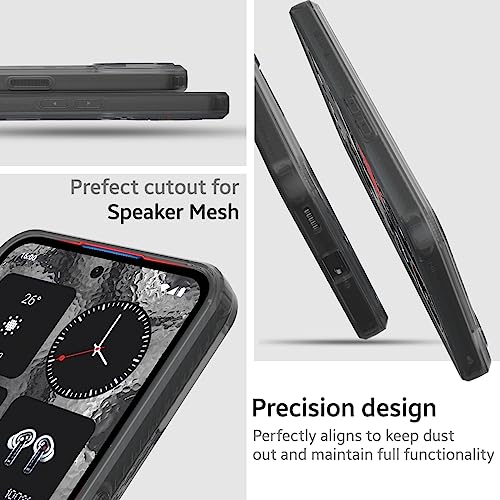 KAPAVER Mag-X Back Cover Case Compatible with Nothing Phone 2 (TPU+PC) (Smoke Black)
