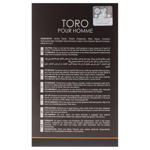 Maison Alhambra TORO POUR HOMME EDP 100ml