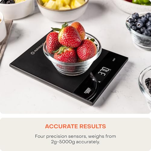 Nutricook Food Scale, 11lb Digital Kitchen Scale, Weight in Grams and Ounces (1g Precise) for Baking, Cooking, Nutrition and Meal Prep, Tare Function