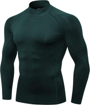 Men's Classic Vest - Mock Turtleneck-dark Green
