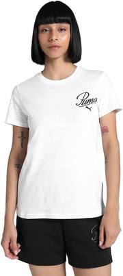 womens ESS SCRIPT Tee Sportstyle Core - Alpine Snow