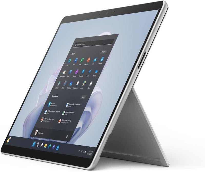 Microsoft Surface Pro 9 with 2880 X 1920 (267 PPI) PixelSense Display, Intel Core i7-1255U, Integrated graphics, 16GB RAM, 1TB SSD, Windows 11, Platinum - [QKI-00008] Device Only - Silver